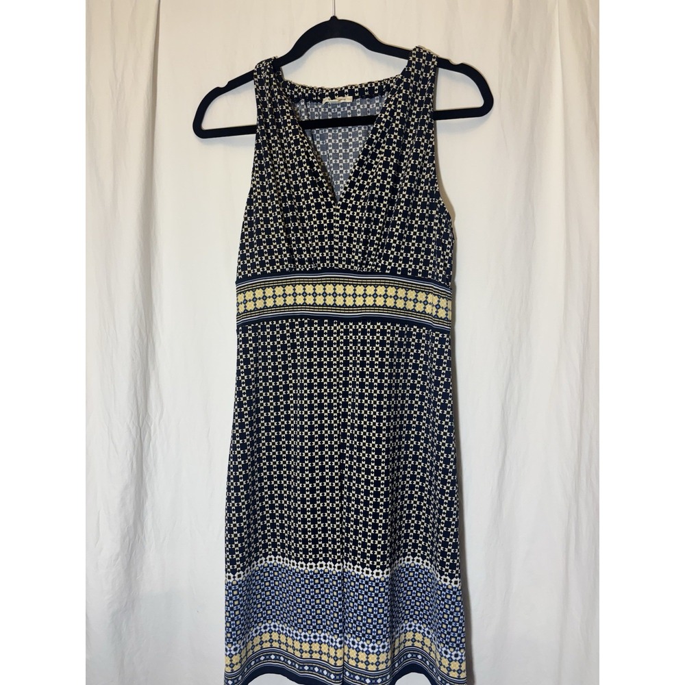 Max Studio Dress‎ Womens Small Multi Geo Print Sleeveless Wrap Medium AA20